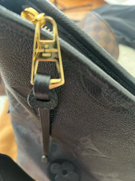 Louis Vuitton Black Monogram Empreinte Shoulder Bag with Gold Hardware - Picture 11 of 16